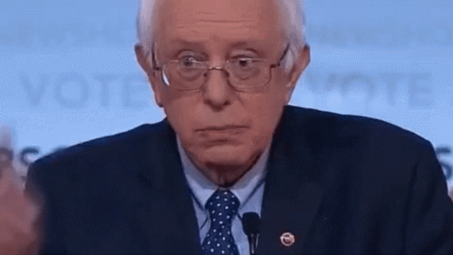 Not So Fast My Friend Bernie Sanders Finger GIF