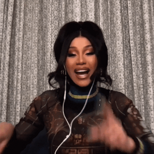 Not So Fast My Friend Cardi B GIF