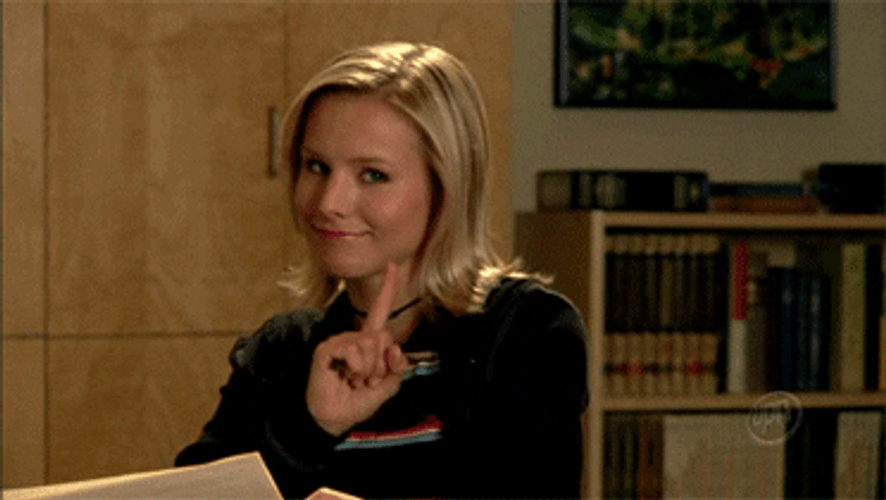 Not So Fast My Friend Kristen Bell GIF