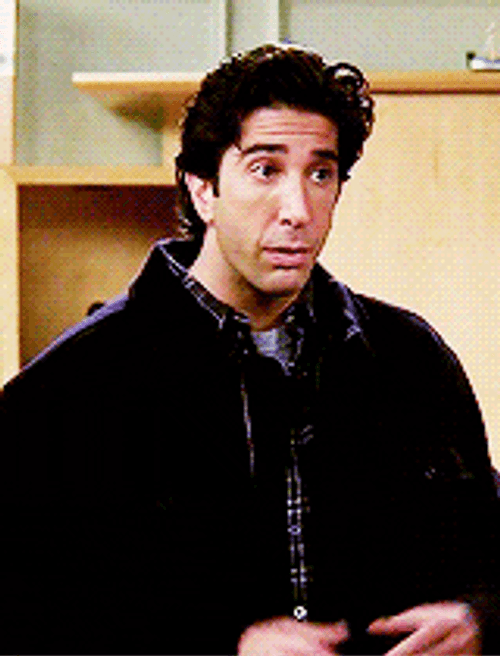 Not So Fast My Friend Ross Geller GIF