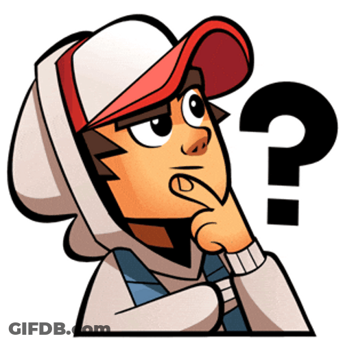 Not Sure Subway Surfers Jake Thinking GIF