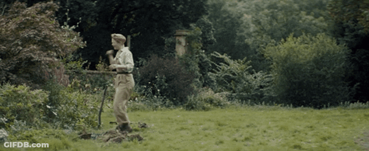 Not The Bees Attacking Man GIF