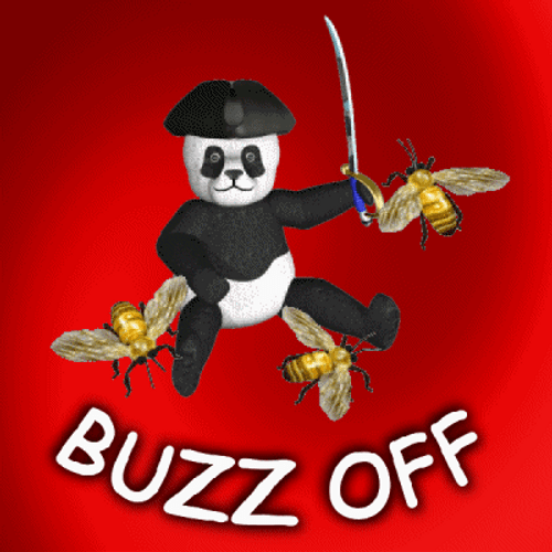 Not The Bees Buzz Off GIF