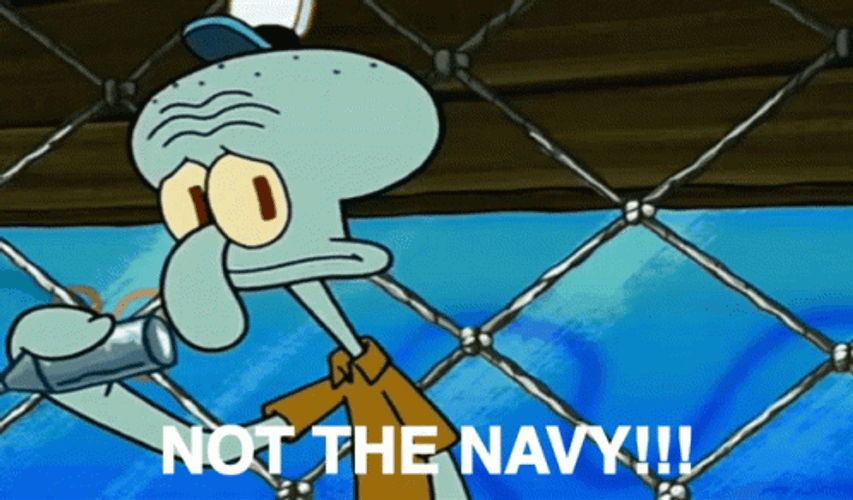 Not The Navy Squidward SpongeBob Series GIF