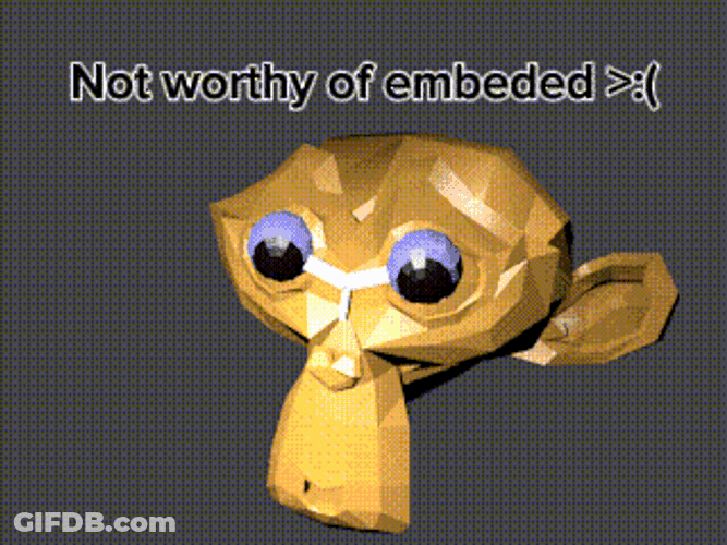 Not Worthy Blender Monkey GIF