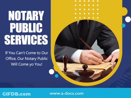 Notary Public Man Writing On Paper GIF