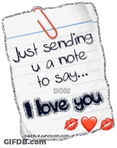 Note Saying Sending U Say I Love You GIF