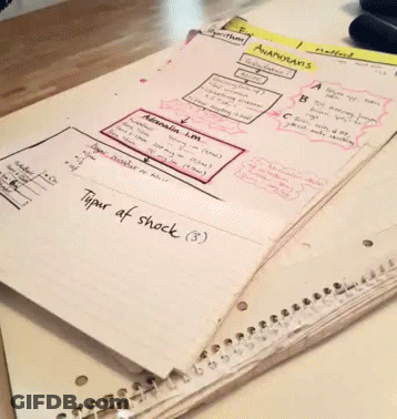 Notebook Open To Type Of Work GIF