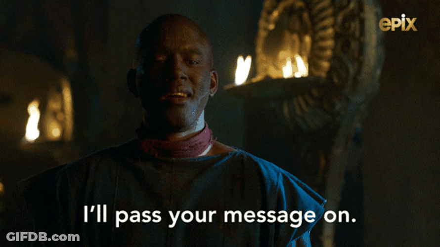 Noted And Will Pass On GIF