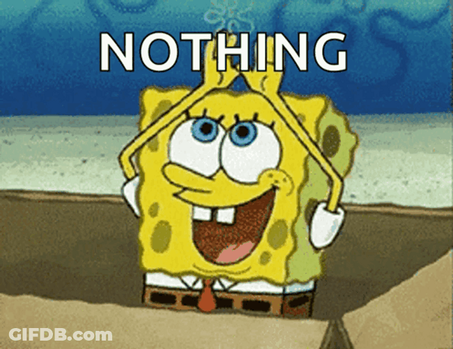 Nothing Rainbow Spongebob GIF