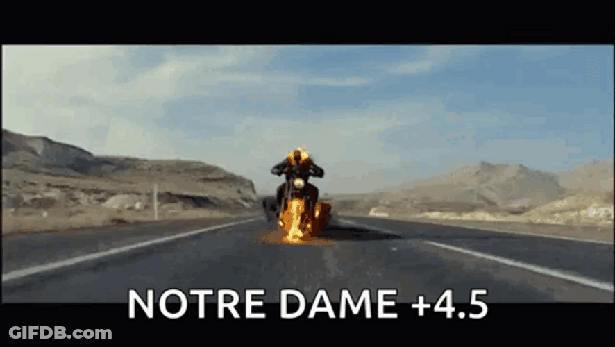 Notre Dame Ghost Rider GIF