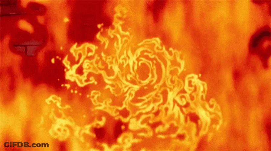 Notre Dame Hell Fire GIF