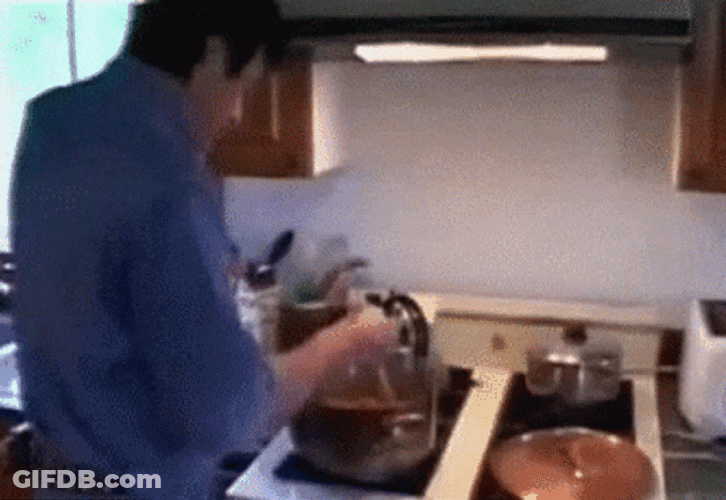 Notre Dame Man Cooking GIF