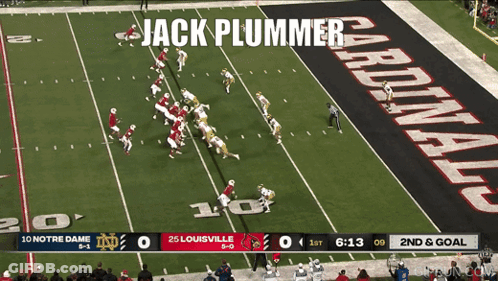 Notre Dame Vs Louisville Football Game GIF