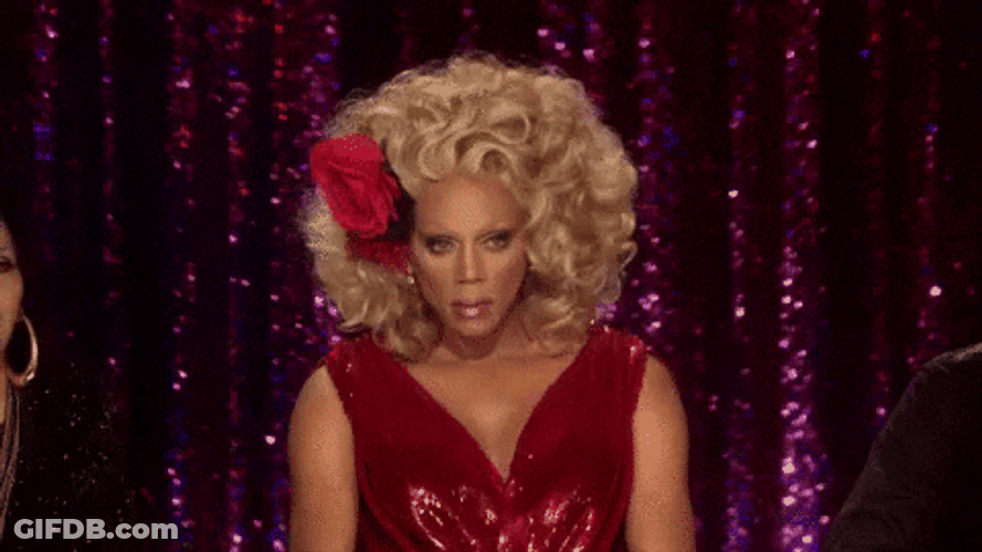 Notti Bop Rupaul Head Shake GIF