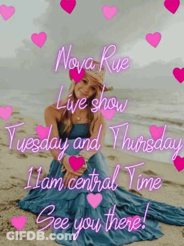 Nova Rue Live Show Tuesday And Thursday At 11 Am Central Time See You There GIF
