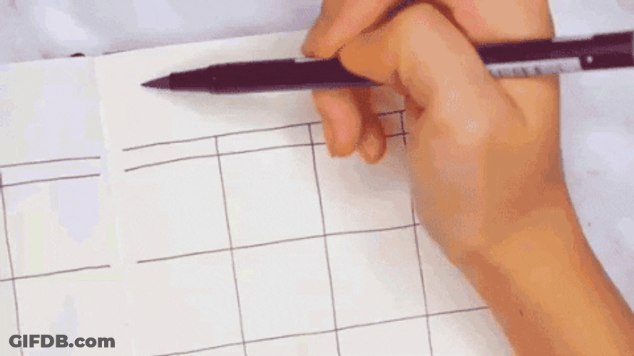 November Doodle Calligraphy Art Journal Planning GIF