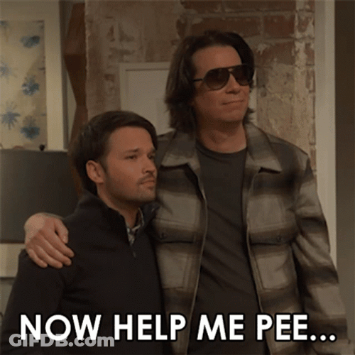 Now Help Me Pee GIF