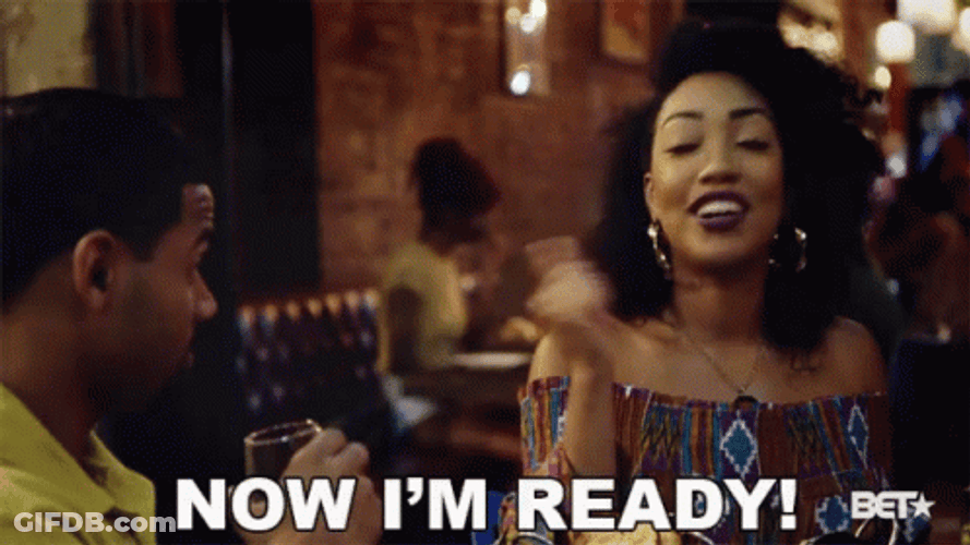 Now Im Ready Curly Hair Girl GIF