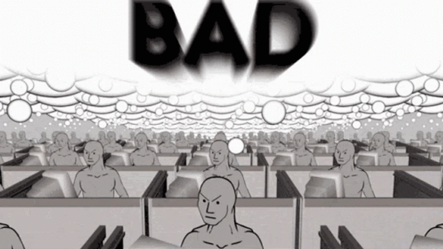 Npc Bad Orange Man Bubbles Floating GIF