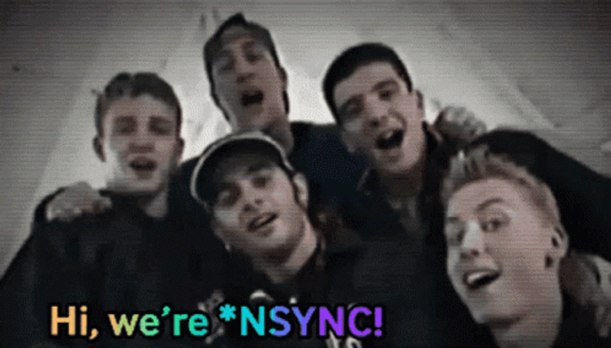 Nsync Black And White Introduction GIF