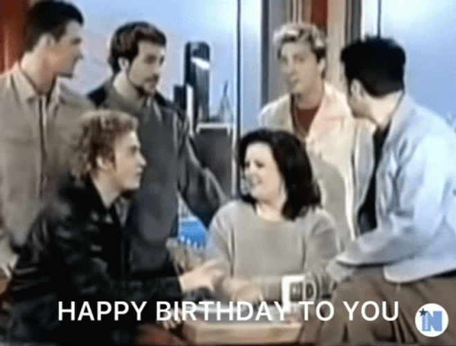 Nsync Sing Happy Birthday To A Woman GIF
