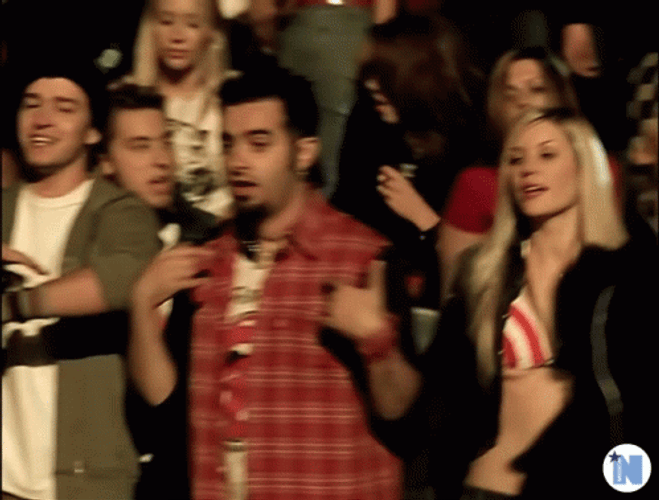 Nsync Singing With A Crowd GIF