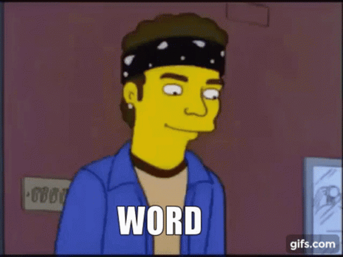 Nsync The Simpsons Word GIF