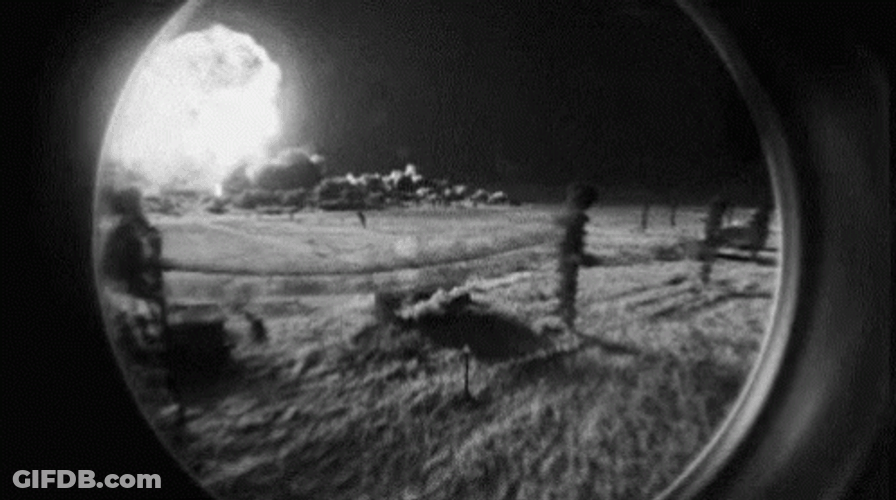 Nuclear Bomb Bursting Impact GIF