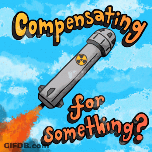 Nuclear Bomb Compensating For Something GIF