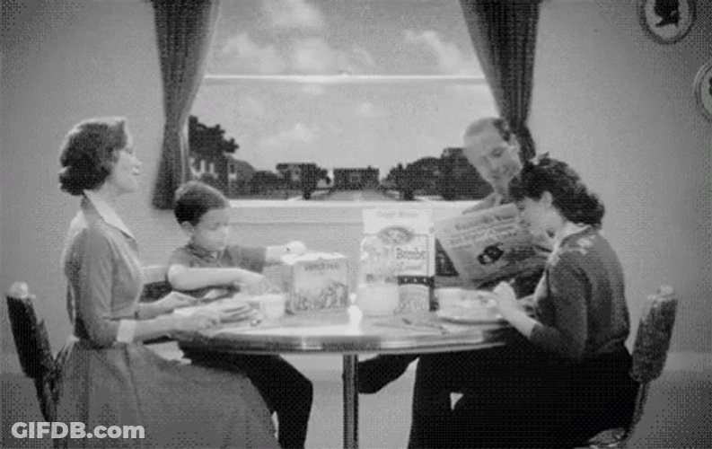 Nuclear Bomb Outburst Family Eating Together GIF