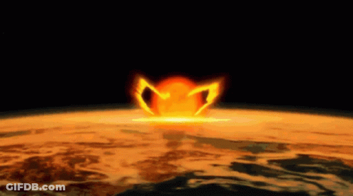 Nuclear Explosion In The Middle Of Earth GIF