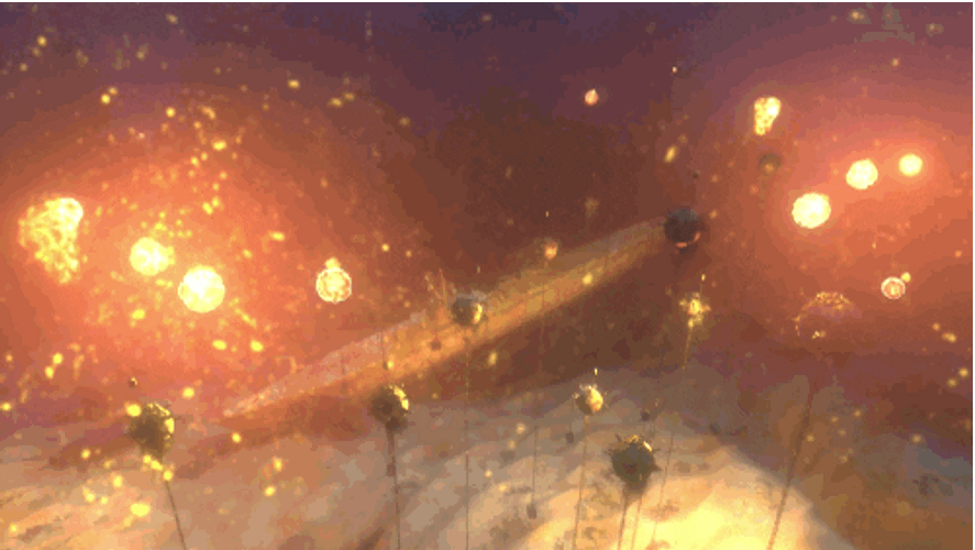 Nuclear Explosion Night Sea GIF