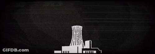 Nuclear Symbol Poster Saying Nos Alga GIF