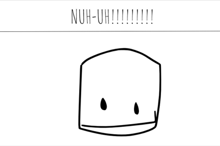 Nuh Uh Cartoon Sketch Drawing Head GIF