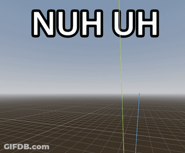 Nuh Uh Circle Head Digital Hand GIF