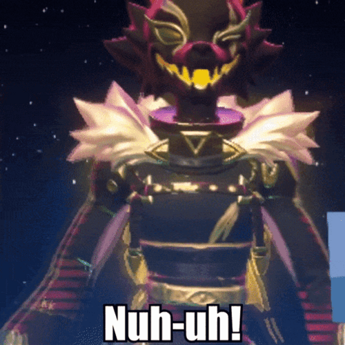 Nuh Uh Female Dragon Warrior Anime GIF