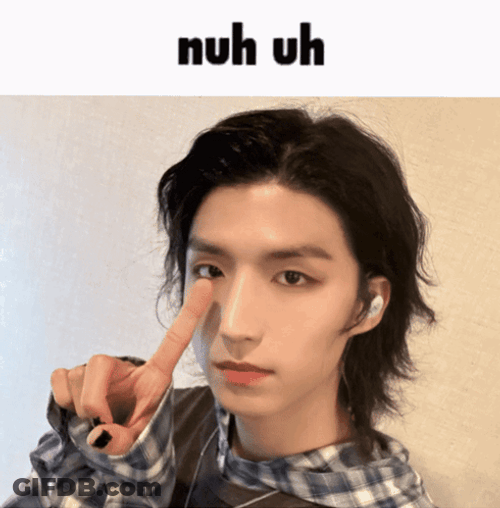 Nuh Uh Pretty Asian Guy GIF