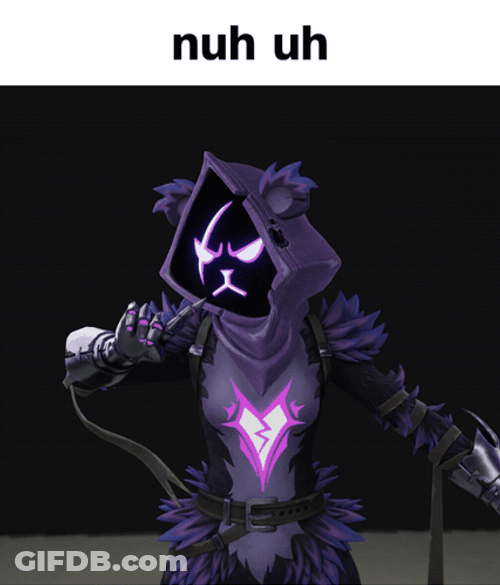 Nuh Uh Raven Team Leader GIF