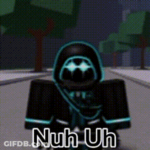 Nuh Uh Roblox Avatar GIF