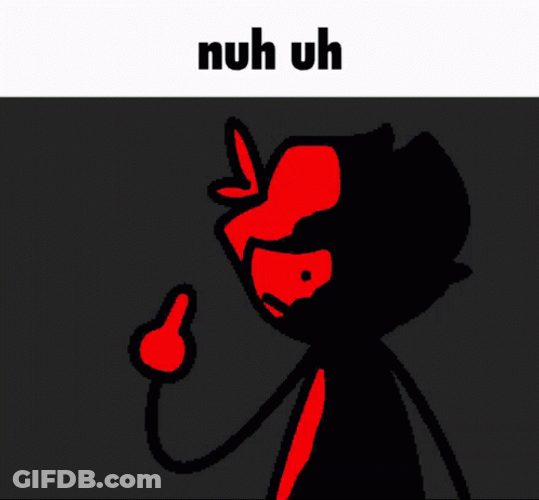 Nuh Uhh Finger Warning GIF