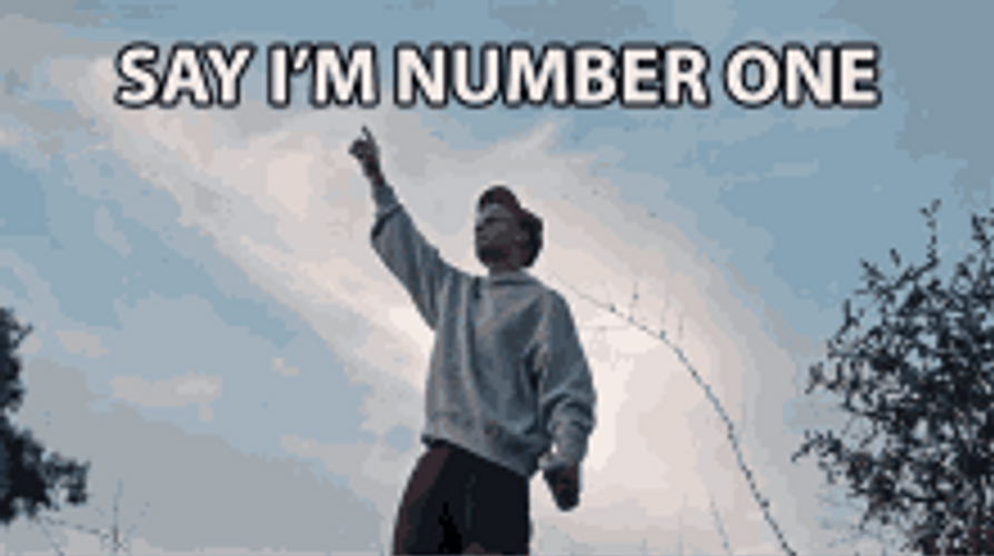 Number 1 Carefree Confident Top GIF