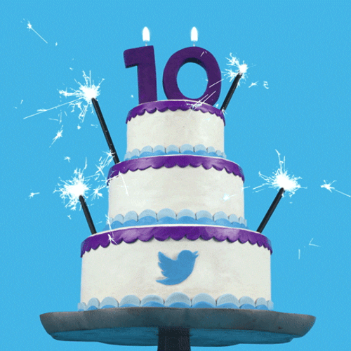 Number 10 Birthday Candle GIF