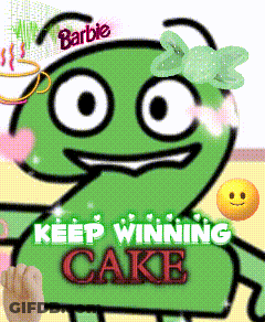Number 2 Keep Winning Cake GIF