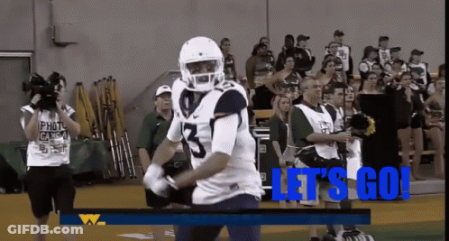 Number 3 Football Player In Front Of Crowd GIF