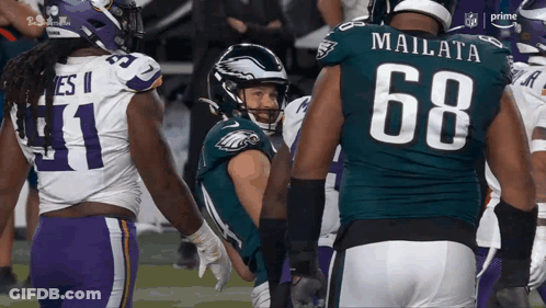 Number 68 On Football Jersey GIF