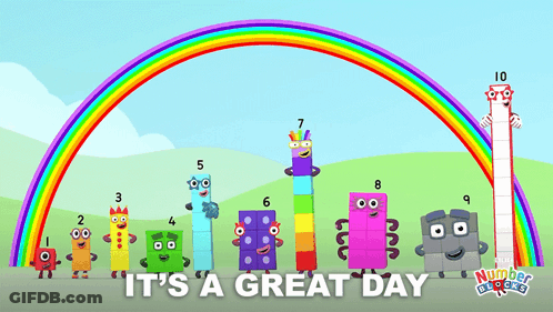 Number Blocks Rainbow To Be You GIF
