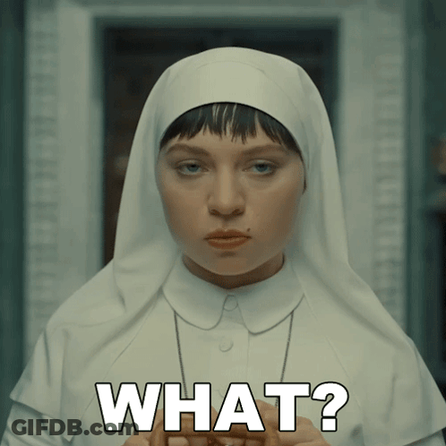 Nun Asking What GIF