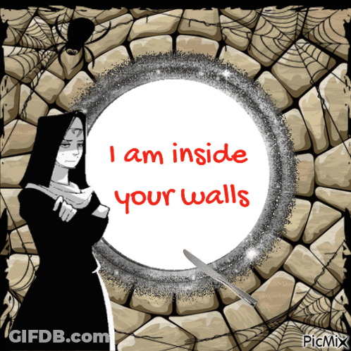 Nun With I Am Inside Your Walls GIF