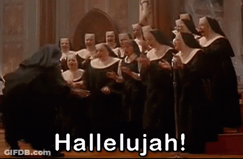 Nuns Singing Hallelujah In Church GIF